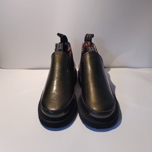 Georgia Boot women's size 11 M Gold shimmer olive. - Picture 2 of 6